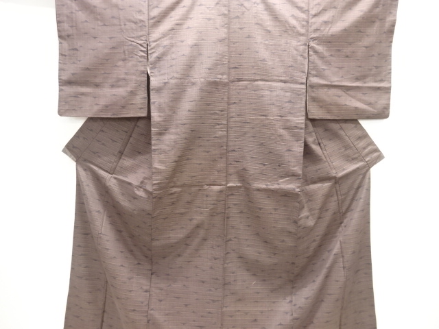 JAPANESE KIMONO / ANTIQUE KIMONO / TAISHO ROMAN STYLE / WOVEN ABSTRACT PATTERN